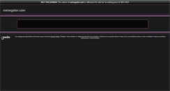 Desktop Screenshot of namegator.com