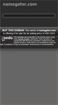 Mobile Screenshot of namegator.com